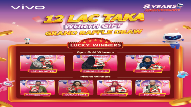 লাকি ড্র-তে স্বর্ণ ও স্মার্টফোন জিতলেন গ্রাহকরা