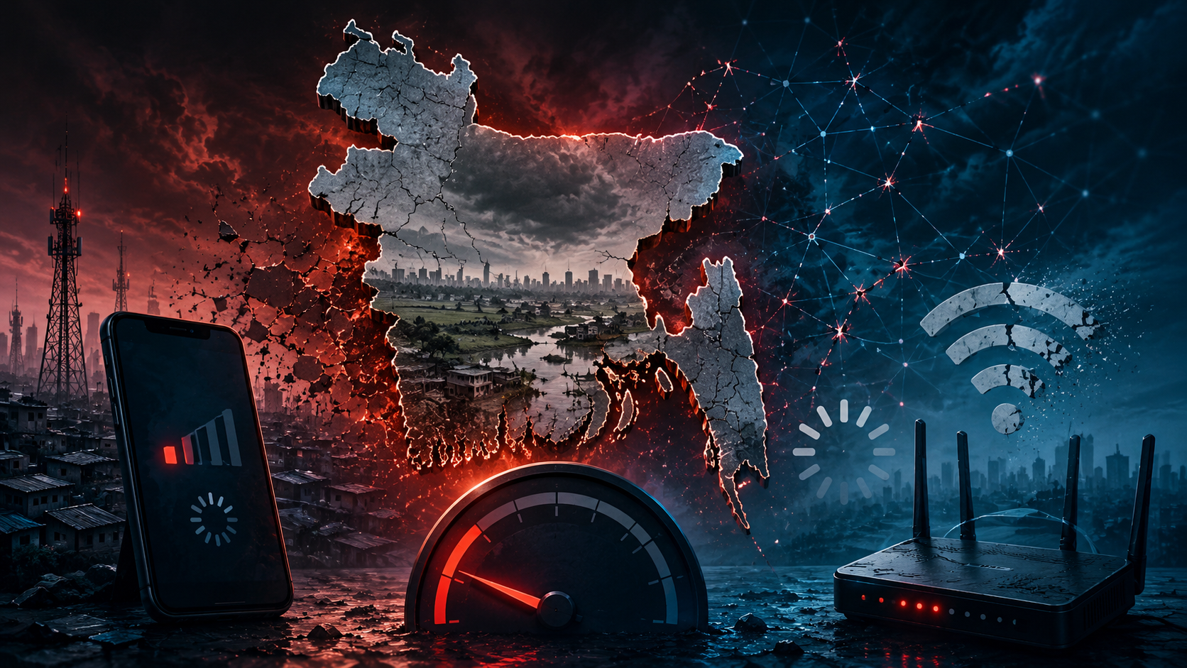 ওকলার স্পিডটেস্টে দেশের ইন্টারনেট গতির অবস্থান