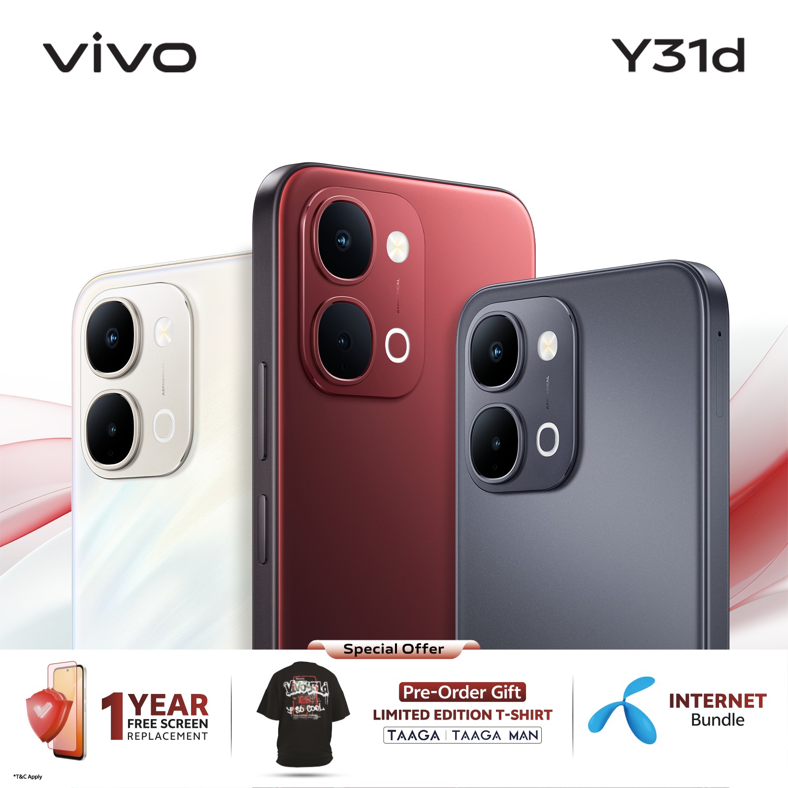 লঞ্চ হলো ফেস্টিভ রেডের ভিভো ওয়াই৩১ডি