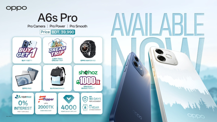 ৮ জিবি র‍্যামের ফোনটির দাম ৩৯৯৯০ টাকা